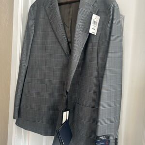 Ermenegildo Zegna Charcoal Checkered Blazer